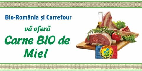Premiera in Romania, in preajma Pastelui: Carne de miel BIO romaneasca, in hipermarketul Carrefour din Ploiesti