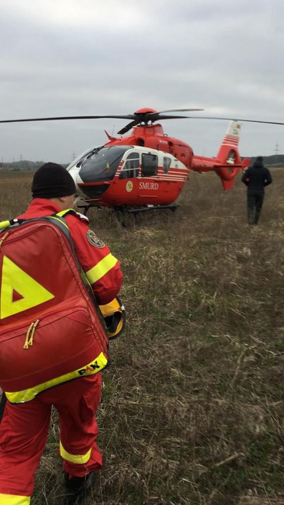 ACCIDENT MORTAL pe DN 1A, în județul Prahova. Una dintre victime, preluată de Elicopterul SMURD