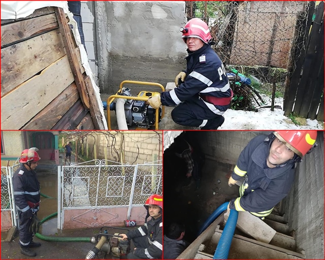 Grindina si ploaia torentiala au creat probleme in judetul Prahova! Interventii ale pompierilor in mai multe localitati