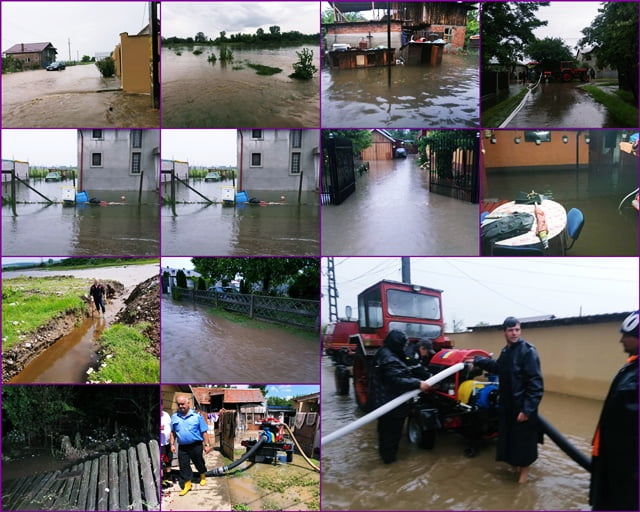 Comuna Berceni, devastata de inundatii