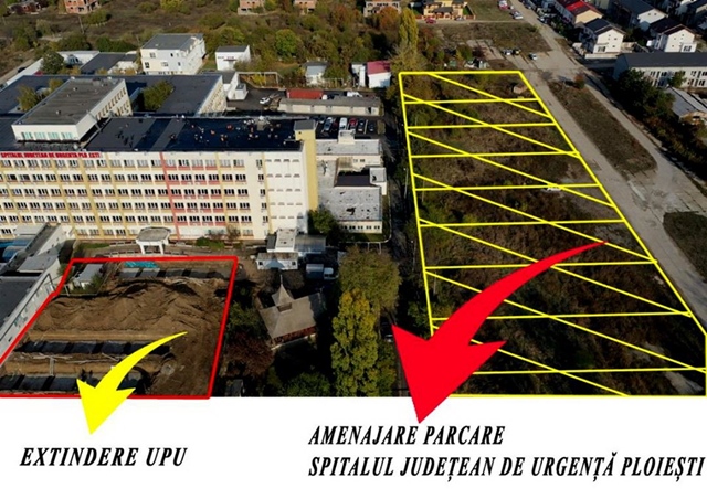 Veste asteptata cu nerabdare: Spitalul Judetean de Urgenta (SJU) Ploiesti va beneficia de o parcare spatioasa si moderna!