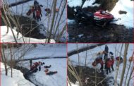 Doi turisti din Israel au cazut in gol cu snowmobilul pe Valea Azugii. Sunt raniti grav!