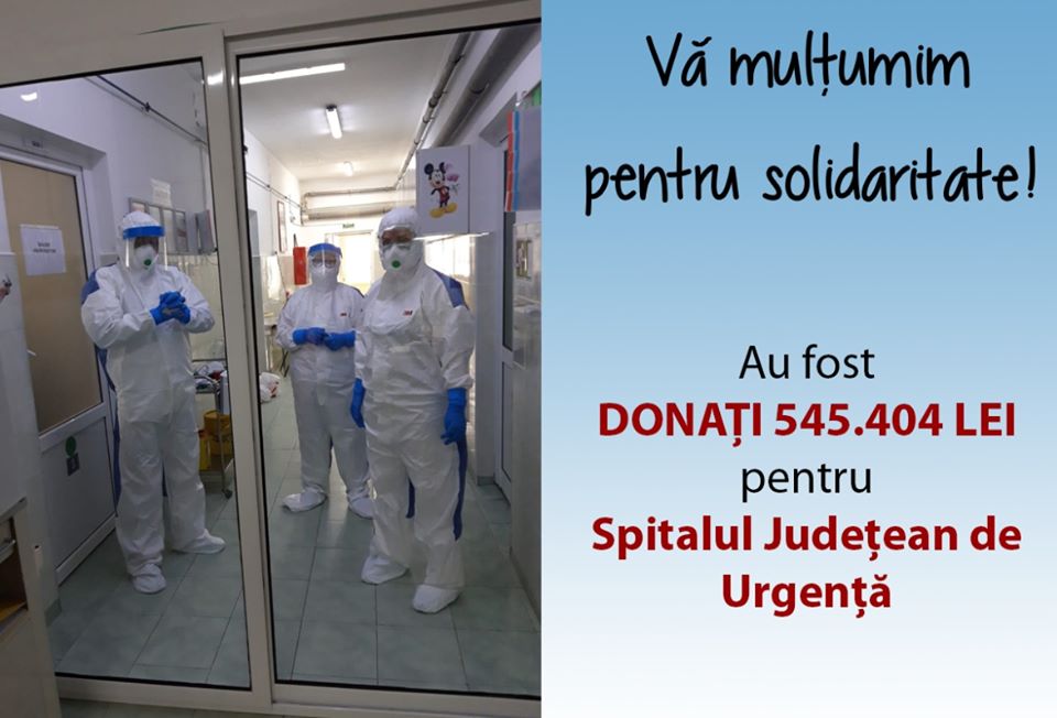 Donatii de 545.404 lei catre Spitalul Judetean de Urgenta Ploiesti