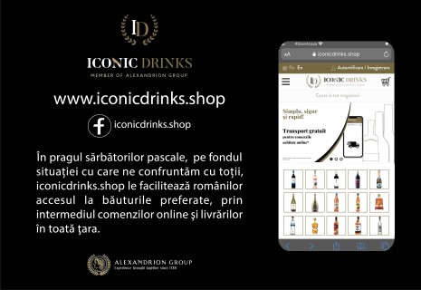 Iconicdrinks.shop le faciliteaza romanilor accesul la bauturile preferate, in pragul sarbatorilor pascale