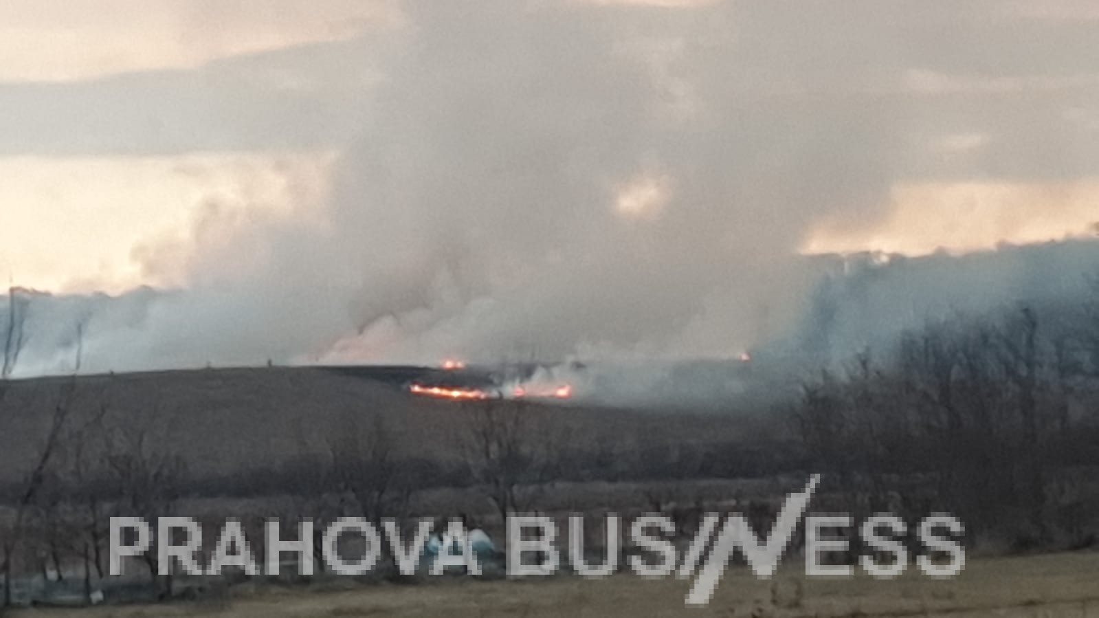 Incendii pe zeci de 90 de hectare la Podenii Noi si Chiojdeanca