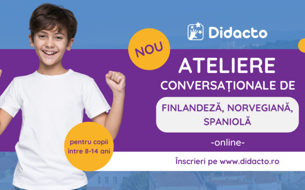 Limbile straine pentru copii pot fi interactive si sunt acum mai usor de invatat cu Didacto
