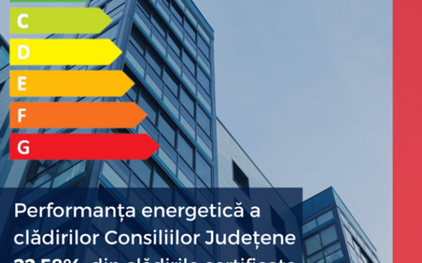 <strong>Studiu InfoCons: Performanta energetica a cladirilor Consiliilor Judetene: 22,58% din cladirile certificate au obtinut clasa energetica A. Prahova, situatie… „privilegiata”, impreuna cu un alt judet</strong>